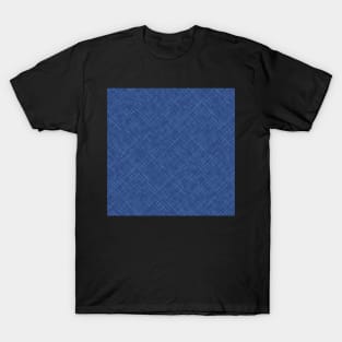 Timothy in Blue Crosshatching T-Shirt